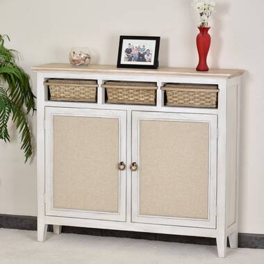 Coastal 3 door accent outlet cabinet